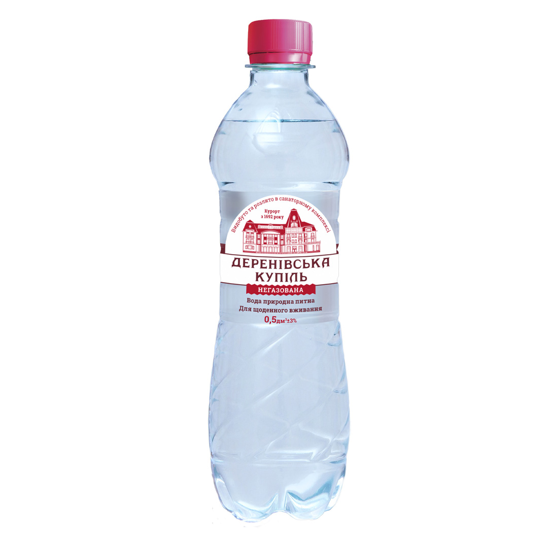 Вода питна для щоденного вживання "Деренівська Купіль" негазована, 0,5 л